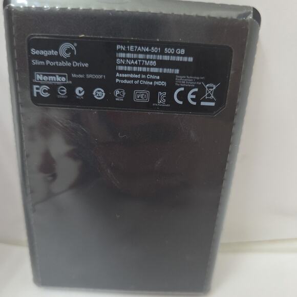 Lot Of 2 Seagate Slim 500GB USB Backup Portable External Hard Drive 1E7AN4-501 - Picture 3 of 4